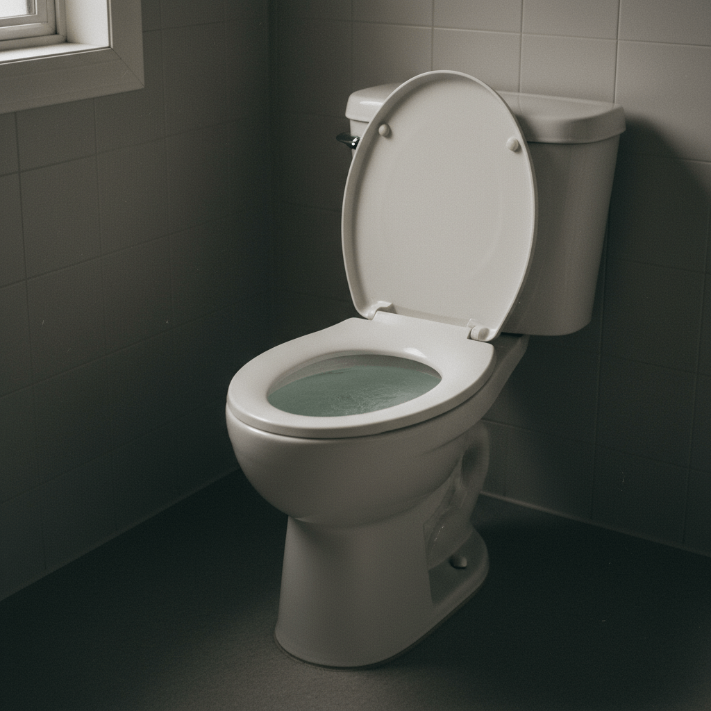 Toilette im Badezimmer